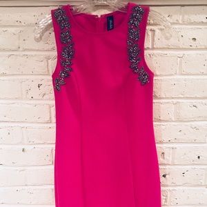 Hot pink Lulu’s mini dress